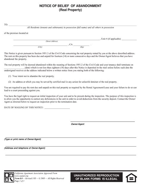 certificate of abandonment|texas notice of abandonment form.